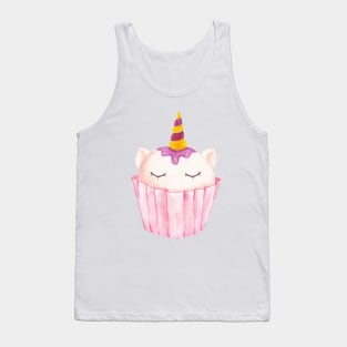 Unicorn cupcake Tank Top